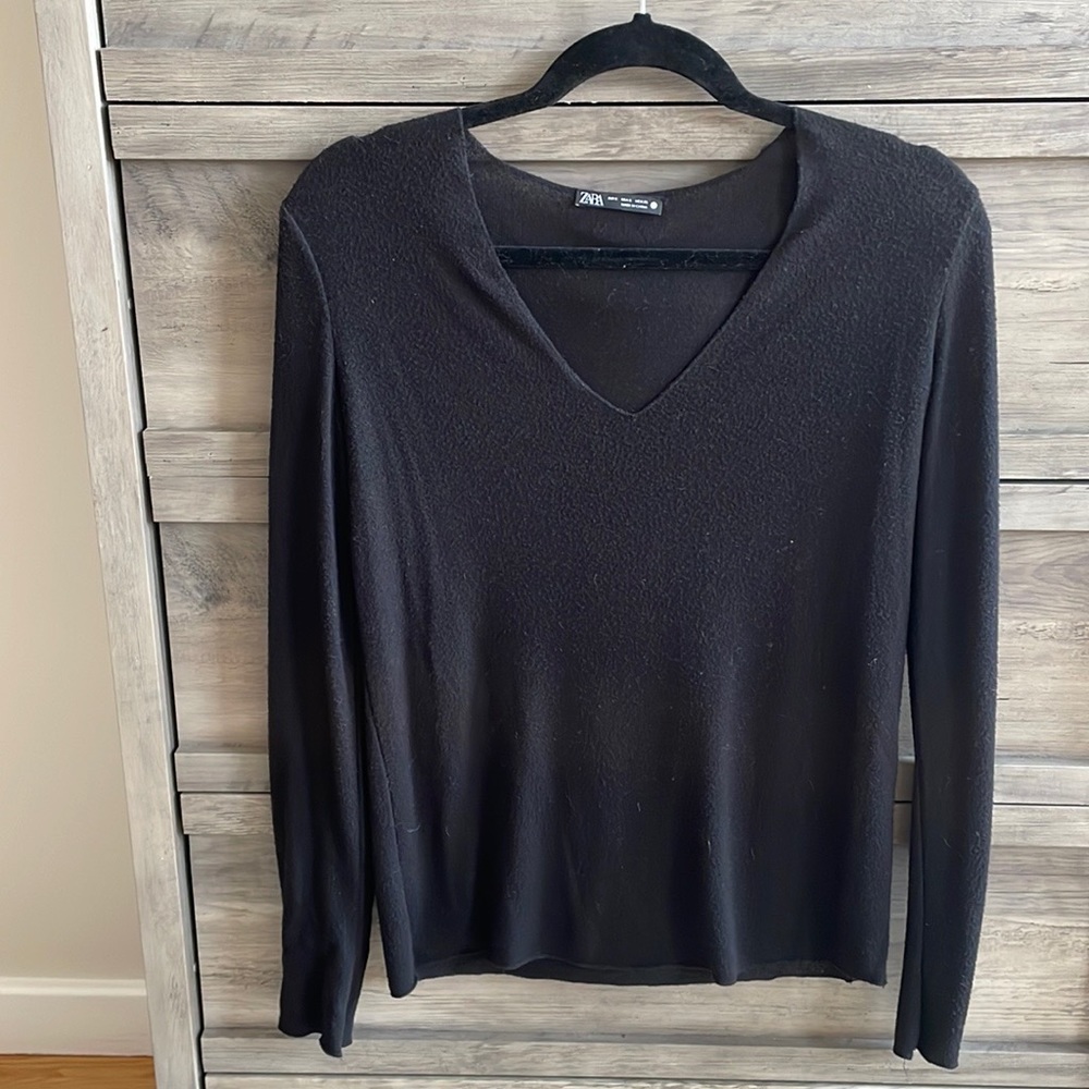 Zara size S black top